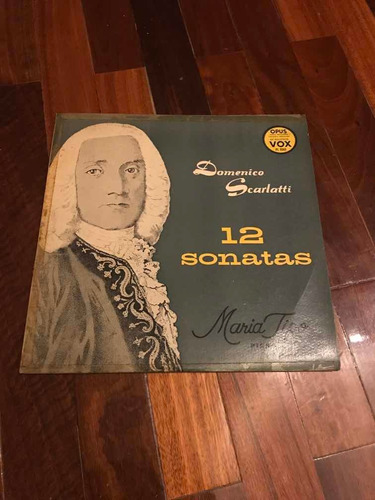 Scarlatti 12 Sonatas Lp Maria Tipo Opus Vox Lp Ex