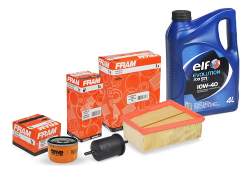 Kit Filtros + Aceite 4 Litros Renault Motor 1.6 16v K4m Fram