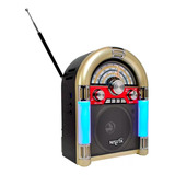 Radio Am/fm Vintage Con Mp3 Bluetooth Luz Aux Nisuta Nsrv20