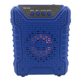 Bocina Bluetooh Mini, Fm, Usb, Sd, Aux, Luz Led Ym-305