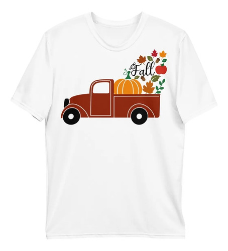 Playera Calabaza. Otoño. Octubre. Hombre. Niño. Mujer