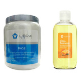 Crema Base Masajes Corporales 980g + Oleo Naranjas Libra