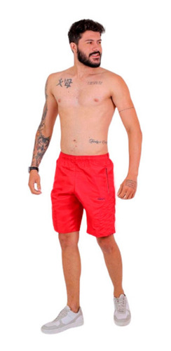 Kit 5 Bermudas Masculino Tactel Tecido Grosso Praia Verão