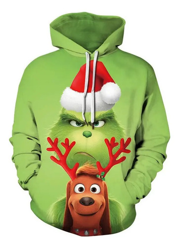 M Grinch Sudadera Con Capucha Impresa En 3d Hombres Y Mujere