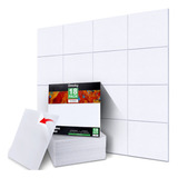 Paquete De 18 Paneles Acsticos Blancos De 12 X 12 X 0.4 PuLG