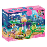 Figura Armable Playmobil Magic Cala De Sirenas Con Cúpula Iluminada 126 Piezas 3+