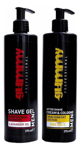 Gummy Duo Shave Gel Y After Shave 375ml C/u Afeitado Barber