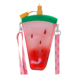 Botella Vaso Paleta Frutas Kawaii Agua Lonchera Lunch