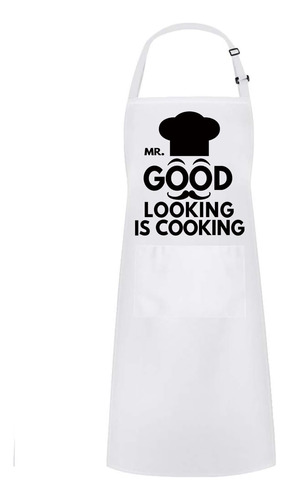 Funny Adjustable Aprons Baker Costume With Pocket Cook Grill