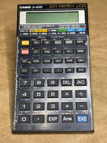 Calculadora Casio Antiga Usada De Matrix Lc 825 Científica