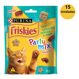 15 Petiscos Gato Adulto Party Mix Camarão,salmão E Atum