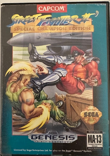 Street Fighter 2 Original Sega Genesis C/ Caixa, Mega Drive