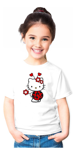 Polera Hello Kitty Chinita  Niña Regalo Gato Gatito 