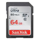 Cartão De Memória Sandisk Sdsdunc-064g-gn6in  Ultra 64gb