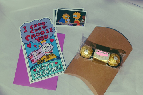 Tarjeta Día Del Amor I Choo Choo Choose You Los Simpsons 