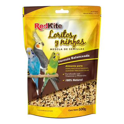 Mezcla De Semillas Para Loritos Y Ninfas 500g Redkite Con Pellets Fortificados Y 16% Proteína Alimento Balanceado con Vitaminas Y Minerales para Pericos Australianos, Agapornis y Aves Pequeñas | MercadoLibre