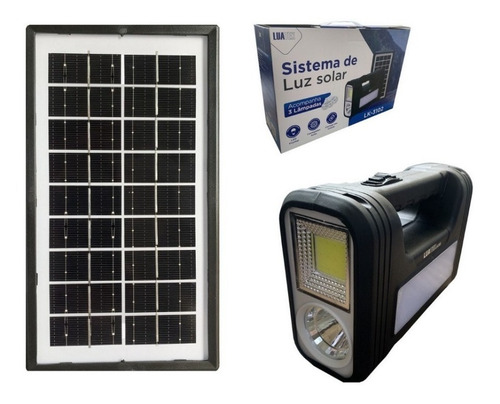Kit Energia Solar 3 Lampadas Led Placa E Central Eletrônica