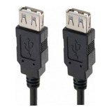 Cable De Extensión Usb 2.0 1.5mt / 2 Hembra 03-dbgc158 Color Negro