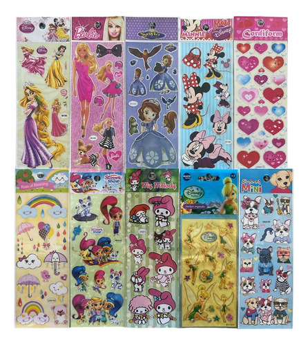Stickers Infantiles X 40 Planchas Para Nenas / M11