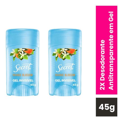 Kit 2x Antitranspirante Secret Orange Blossom 45 G