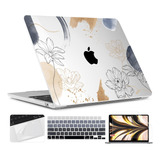 Funda Twolskoo Para Macbook Air 13 M2 + C/teclado Floral A