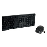 Teclado Antiderrames / Mouse Optico Perfect Choice Inalambrico Usb Negro Pc-200994