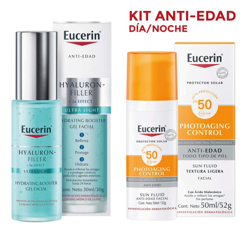 Kit Skincare Anti-edad Anti-arrugas Eucerin Dia Y Noche