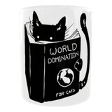 Mug Taza 11 Onz Gato - Dominación Mundial