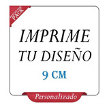 100 Stikers Autoadhesivos Personalizados 9cm Vinil Brillante