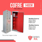 Cofre Para Armamento Longo Armas Curtas 140x42x42 Cr Cac Eb