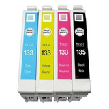 4 Cartucho T135 Compatível Epson Tx133 Tx135 Tx123 Tx125 T25