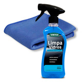 Limpa Vidros Vintex Remove Mancha Gordura + Pano De Vidro