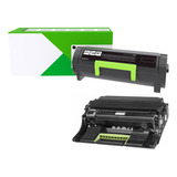 1 Toner + 1 Cilindro P/ Lexmark 56fb000 6k Ms621 Mx522 Mx622