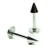 Piercing Tragus Spike Aço Cartilagem Conch Flat