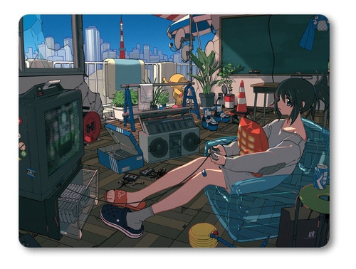 Mouse Pad 23x19 Cod.1257 Chica Anime