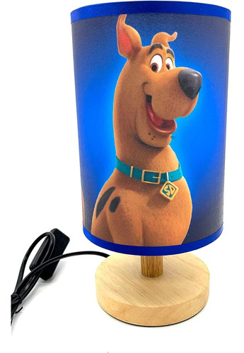 Base De Madera Scooby Scoob Lámpara De Mesa Mesita De Noche 