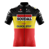 Jersey Ciclismo Ruta Mtb Quick Step Belgica Manga Corta