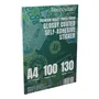 Papel Fotografico Auto Adhesivo Sticker Tecnovibe 130 Gramos Acabado Brillante Glossy A4 Resma X 100 Hojas Color Blanco