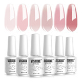 Vishine Nude Juego De Esmaltes En Gel Traslcidos, Color Piel