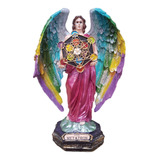 Arcángel Metatrón Multicolor En Resina Italiana 26cm