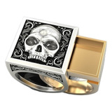 Creatividad Anillo Calavera Punk Tono Vintage