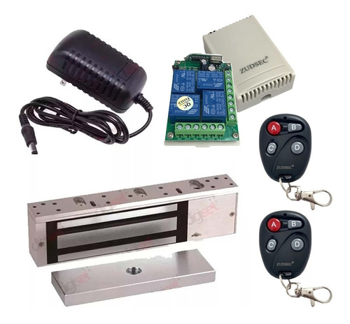 Kit Cerradura Electromagnetica Control Acceso Control Remoto