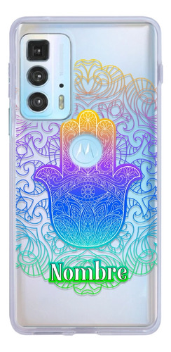 Funda Motorola Mano Fátima Personalizada Con Tu Nombre