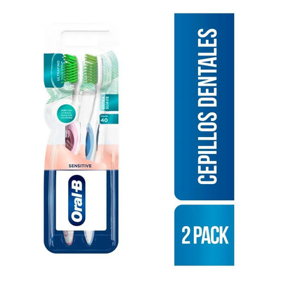Cepillo de Dientes Oral-B Sensitive Encías Detox Extra Suave 2 Cepillos | MercadoLibre