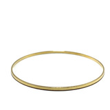 Pulsera Esclava Fina Satinada Enchapada Oro 18k