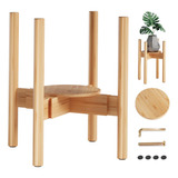 Soporte Ajustable Para Plantas De Interior Bambú Moderno
