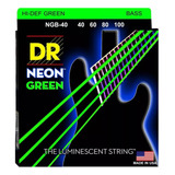 Encordado Para Bajo 4 Cuerdas Dr Neon Green Ngb-40 040-100