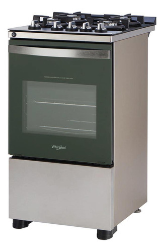 Cocina A Gas Whirlpool  Inoxidable 51 Cm Con Grill