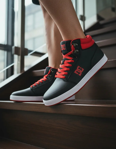 Tenis Dc Shoes Crisis 2 Hi Mx Adys100775 Xkkr Black\u002Fblack\u002Fre | Meses sin interés