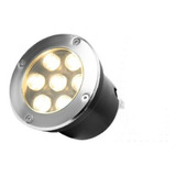 8 Spot Led Balizador Chão  7w Embutir Branco Quente 3000k